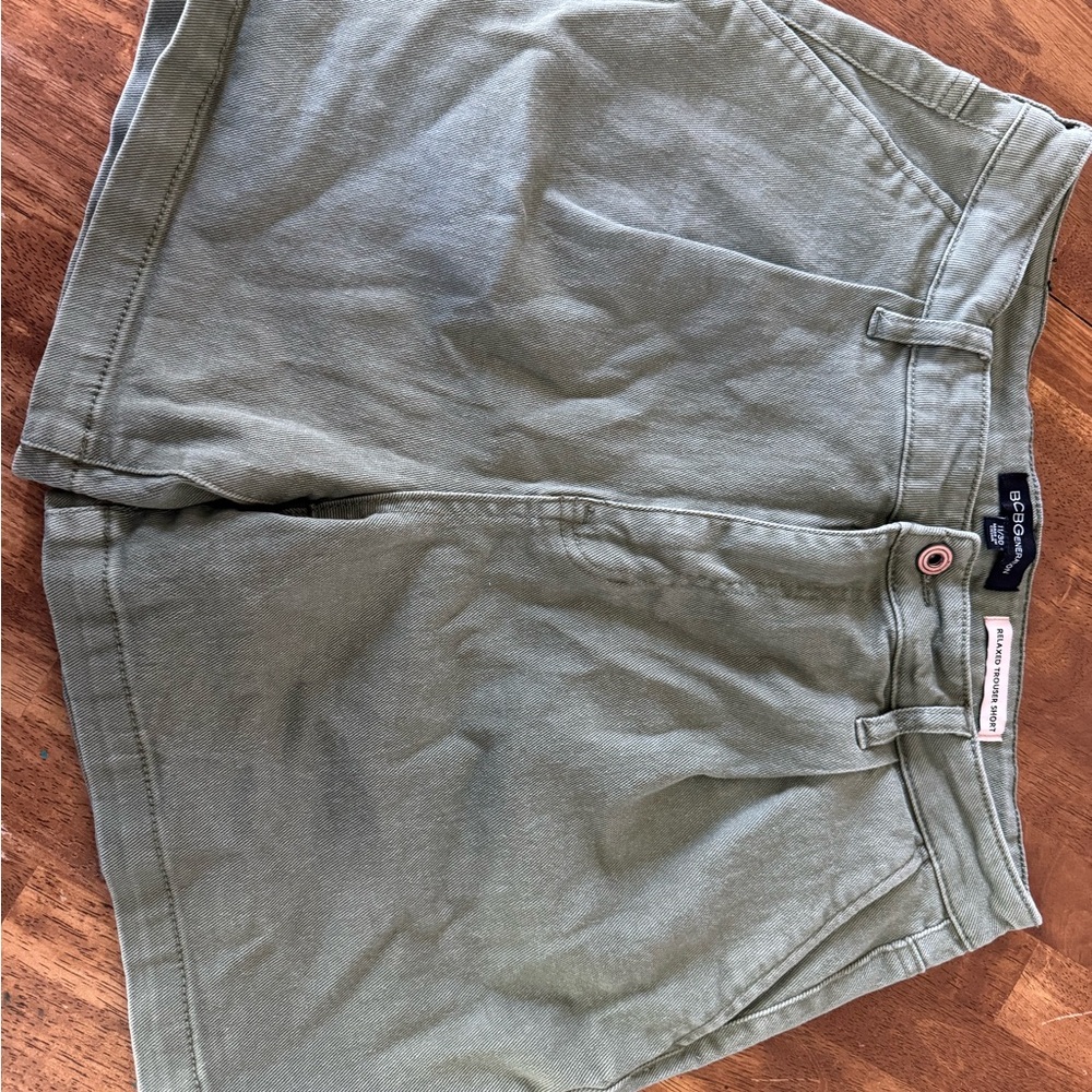 BCBGeneration Olive Green Women's Cargo Shorts
